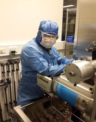 Technician at work