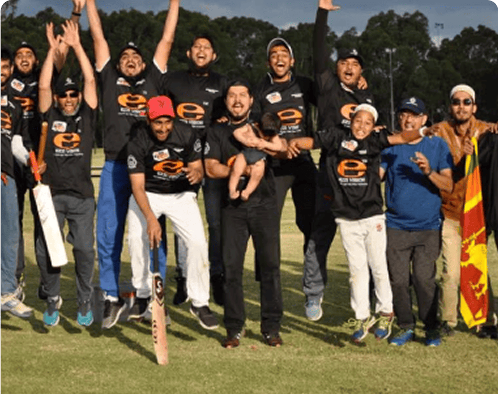 Burhani Cricket Tournament EZZILIONS(Winning Team) sponsored by Ezzi Vision